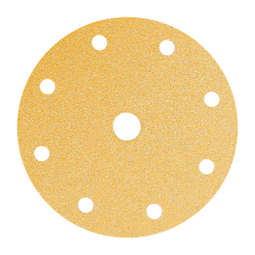Фото товара "GOLD Шлифовальный бумажный диск, специальный оксид алюминия, 9 отверстий, 150 мм, Р60"