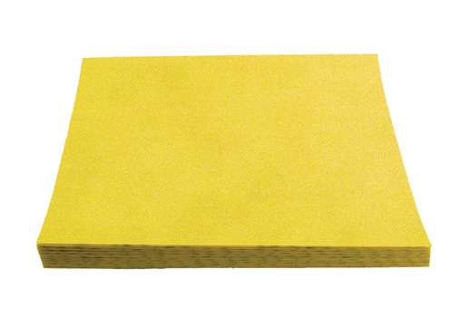Фото товара "GOLD Шлифовальный лист на липучке, бумажная основа, оксид алюминия, без отв., 70х420 мм, Р150"