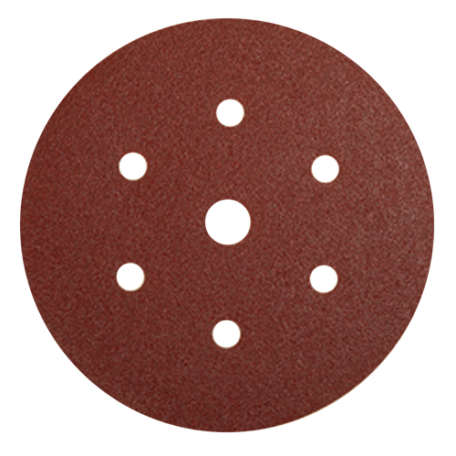 Фото товара "COARSE CUT Шлифовальный диск, укрепленная бумага, оксид алюминия, 7 отвестий, 150 мм, Р100"