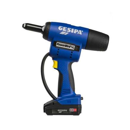 Фото товара "PowerBird Pro Аккумуляторный заклепочник для вытяжных заклепок 2,4-6,4 мм, мотор BLDC, Li-Ion 2,1 Ач, 18,5 В"